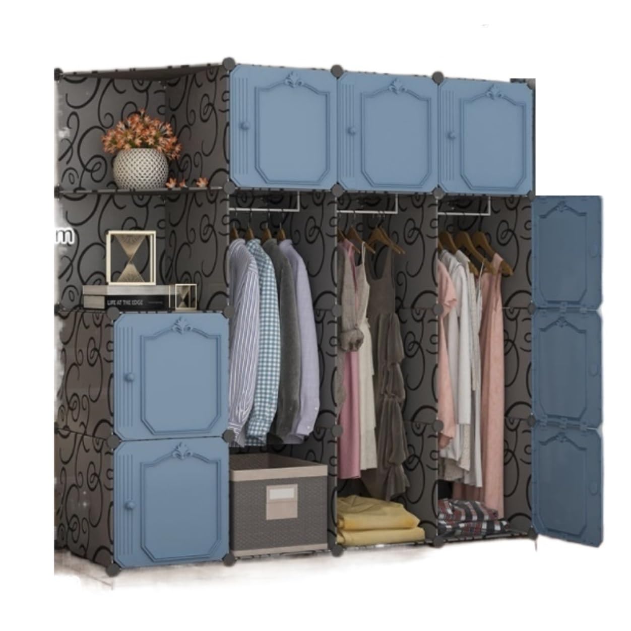 Amazon｜ワードローブ 衣類収納ラック クローゼット 組み合わせワード